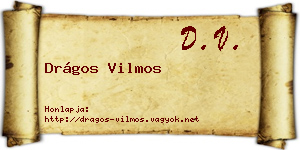 Drágos Vilmos névjegykártya
