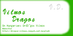 vilmos dragos business card